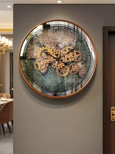 Hybriss Retro Gear Wanduhr