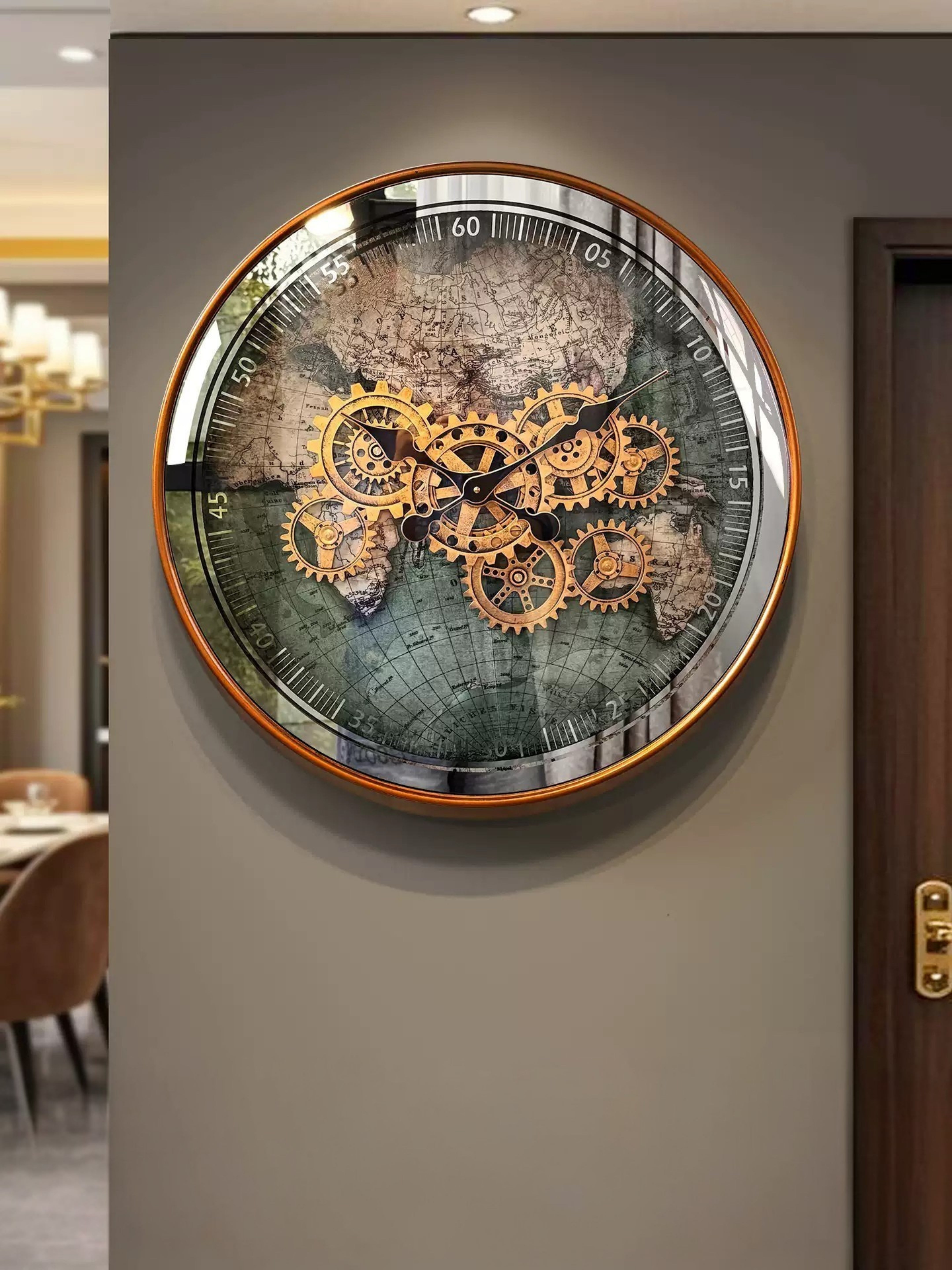 Hybriss Retro Gear Wanduhr